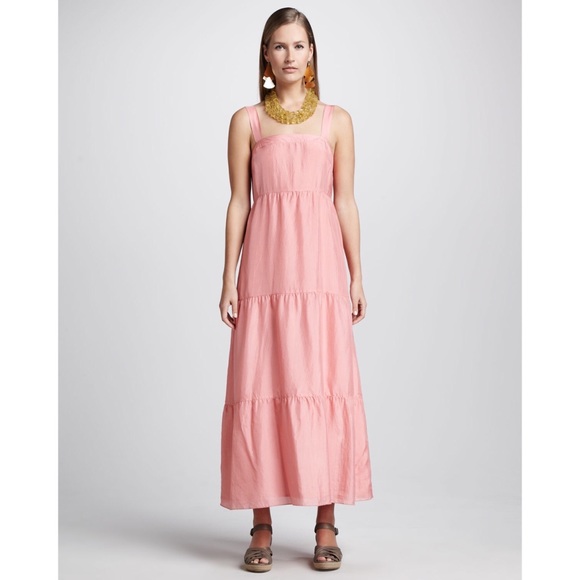 pink maxi sundress
